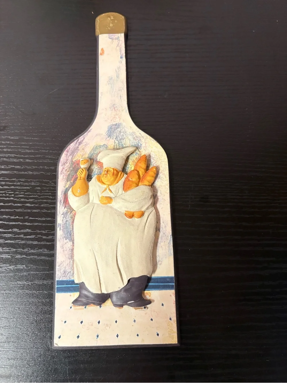 3D Chef Kitchen Wall Plaques Set of 4 Whimsical Bistro Decor
